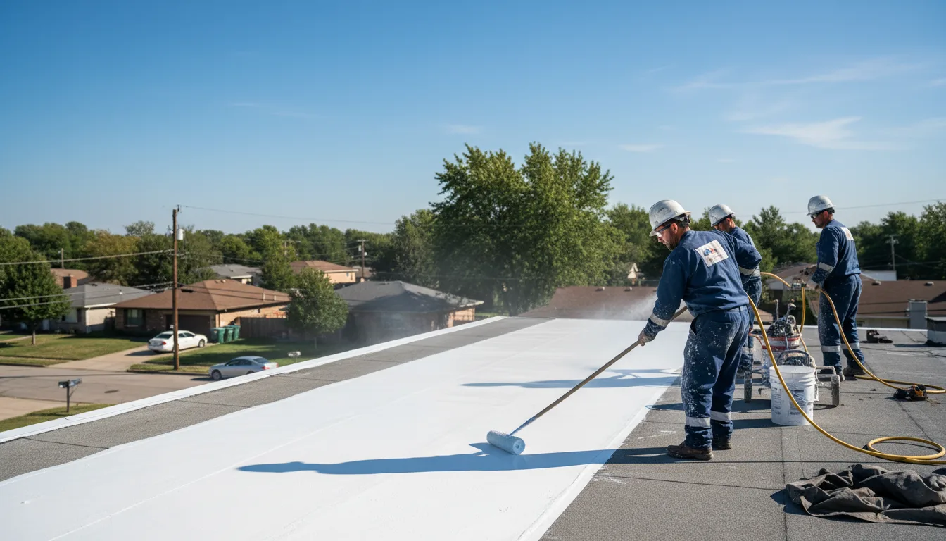 Commercial roof coating in Brownstown, PA near me